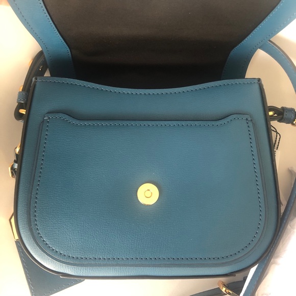 NWT $295 Marc Jacobs Mini Rider Leather Crossbody Bag in Dark Teal! - Picture 12 of 12